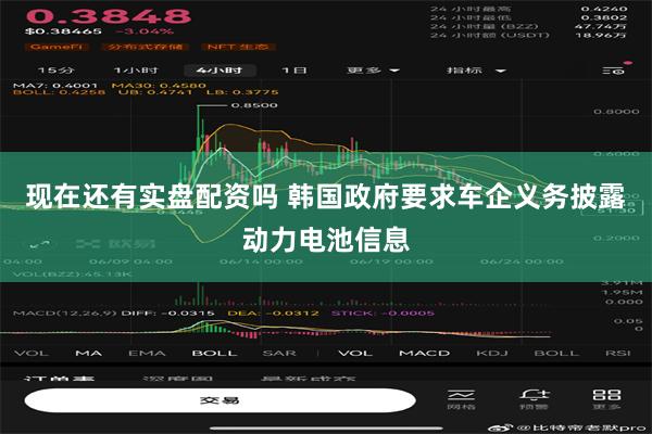 现在还有实盘配资吗 韩国政府要求车企义务披露动力电池信息