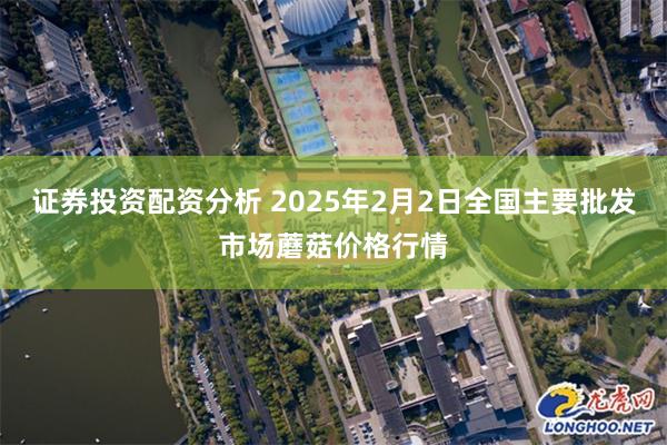 证券投资配资分析 2025年2月2日全国主要批发市场蘑菇价格行情